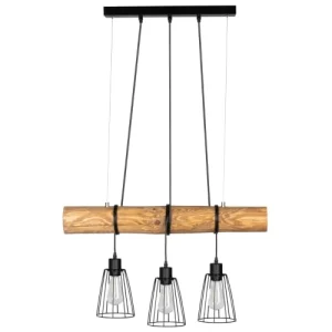 Britop Lighting Suspension En Bois 3 Ampoules 16