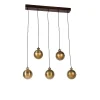 QAZQA Suspension En Bois Bronze 14