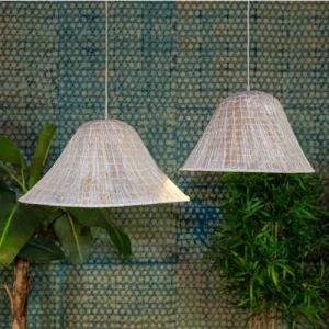 Now’s Home Suspension En Feuilles De Palmier Blanche 55x28cm 10