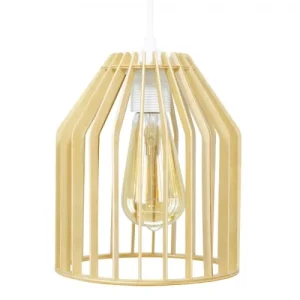 C-Création Suspension En Lamelles De Bois Naturel 12