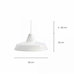 C-Création Suspension En Métal Blanc 7