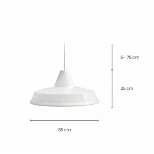 C-Création Suspension En Métal Blanc 9