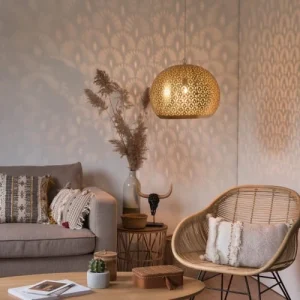 Maisons Du Monde Suspension En Métal Ciselé Doré 12