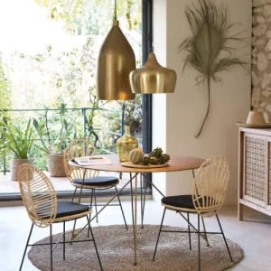 Maisons Du Monde Suspension En Métal Doré Et Manguier 16