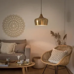 Maisons Du Monde Suspension En Métal Doré Et Manguier 12