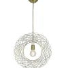 Pirouette Paris Suspension En Métal Filaire Doré D47,5 19