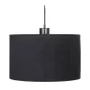 Maisons Du Monde Suspension En Métal, Marbre Et Velours Noir D50 19