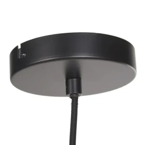 Maisons Du Monde Suspension En Métal, Marbre Et Velours Noir D50 6