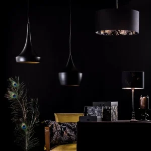 Laurie Lumière Suspension En Métal Noir 18
