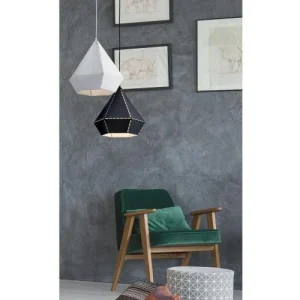 Altobuy Suspension En Métal Noir Forme Diamant 10