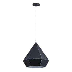 Altobuy Suspension En Métal Noir Forme Diamant 12