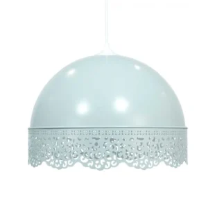 C-Création Suspension En Métal Perforé Bleu 12