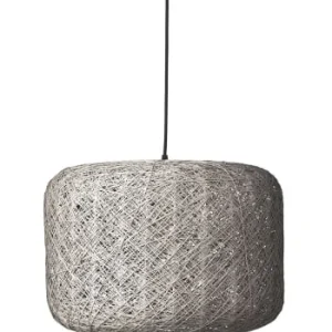 Dyberg Larsen Suspension En Papier Filé Et Fil Métallique Blanc, H 30 Cm D 45 Cm 18