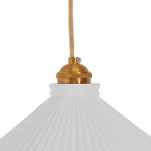Sulion Suspension En Plâtre Couleur Blanche 23cm 10