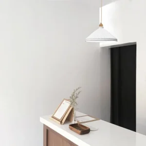 Sulion Suspension En Plâtre Couleur Blanche 23cm 12