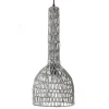 Lussiol Lighting Suspension En Rotin Gris D. 23 Cm 22