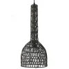 Lussiol Lighting Suspension En Rotin Noir D. 23 Cm 22