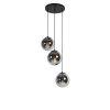 QAZQA Suspension En Verre Argenté 20