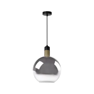 Lampea Suspension En Verre Fumé 158 Cm 10