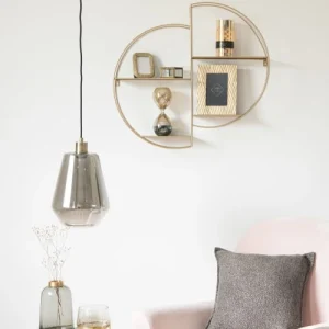 Maisons Du Monde Suspension En Verre Fumé Et Métal Doré 10