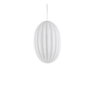 Leitmotiv Suspension En Verre H30cm Gris Fumé 15