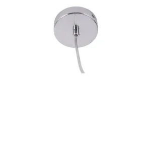 Leitmotiv Suspension En Verre H30cm Gris Fumé 11