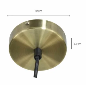 C-Création Suspension En Verre Jaune 14