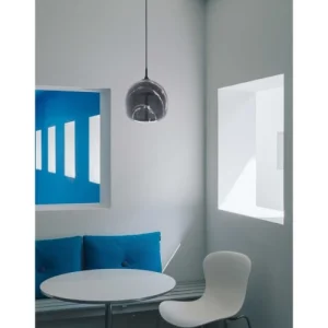 C-Création Suspension En Verre Peint Noir Marbré 10