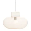 Maisons Du Monde Suspension En Verre Teinté Rose Et Gypse Blanc D34 19