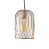 C-Création Suspension En Verre Transparent Et Métal Cuivré 11