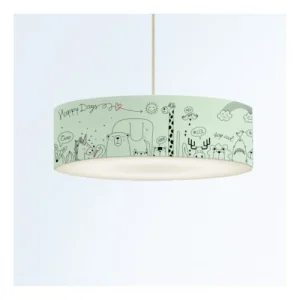 Abat-jours Suspension Enfant Happydays Vert Pastel Ø 50 X H 25 7