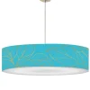 Abat-jours Suspension Feuille Bleue Acidulée Ø 60 X H 25 14