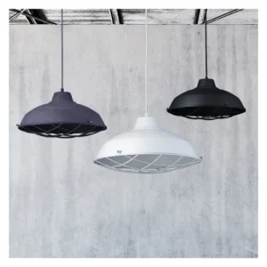 Rendez Vous Déco Suspension Filaire En Métal Gris Béton 10