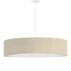 Abat-jours Suspension Imprimée Effet Lin Beige Ø 50 X H 25 8