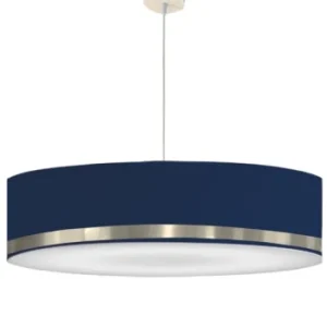 Abat-jours Suspension Jonc Bleu Et Aluminium Ø 65 X H 25 15