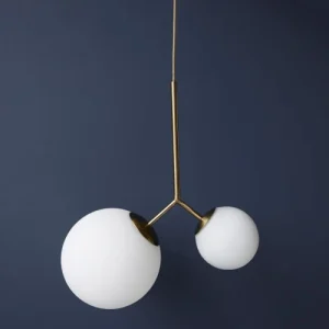 House Doctor Suspension Laiton En Verre Blanc 10