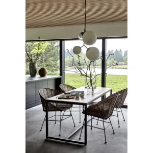 House Doctor Suspension Laiton En Verre Blanc 14