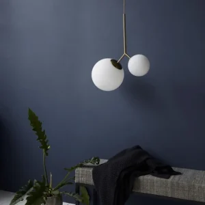 House Doctor Suspension Laiton En Verre Blanc 16