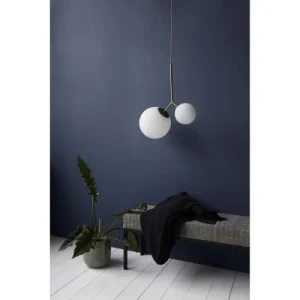 House Doctor Suspension Laiton En Verre Blanc 18