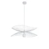 Forestier Suspension Métal Filaire Blanc D56cm 22