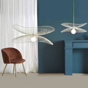 Forestier Suspension Métal Filaire Blanc D56cm 9