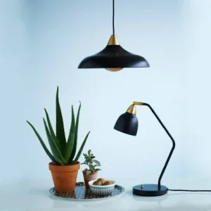 Super Living Suspension Métal Noir Et Laiton D36cm 10
