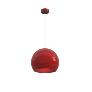 Lumicom Suspension Métal Rouge Brillant 40cm 15