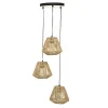 Home Maison Suspension Naturelle à 3 Abats Jour Beige D20cm 8