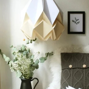 Tedzukuri Atelier Suspension Origami Bicolore En Papier Taille L 10