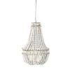 Maisons Du Monde Suspension Perles En Sapin Blanc Et Métal Effet Vieilli 22