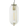 C-Création Suspension Petit Modèle En Verre Transparent Et Métal Antique 20