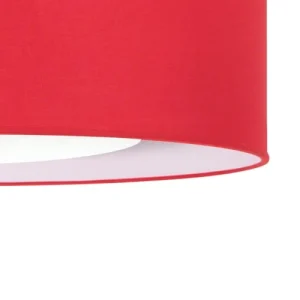 TOSEL Suspension Tissu Rouge Et Transparent 10