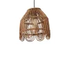 Casatera Suspension Vintage En Rotin Naturel Bois Clair 20